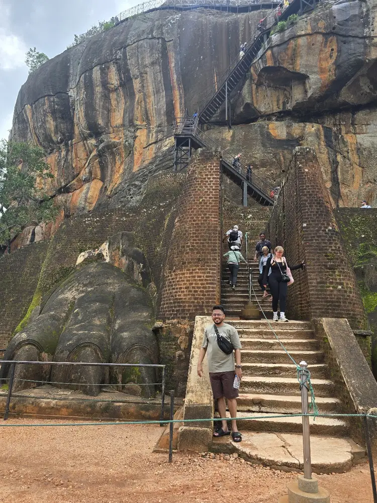 the lion stairs — Sigiriya, Sri Lanka
